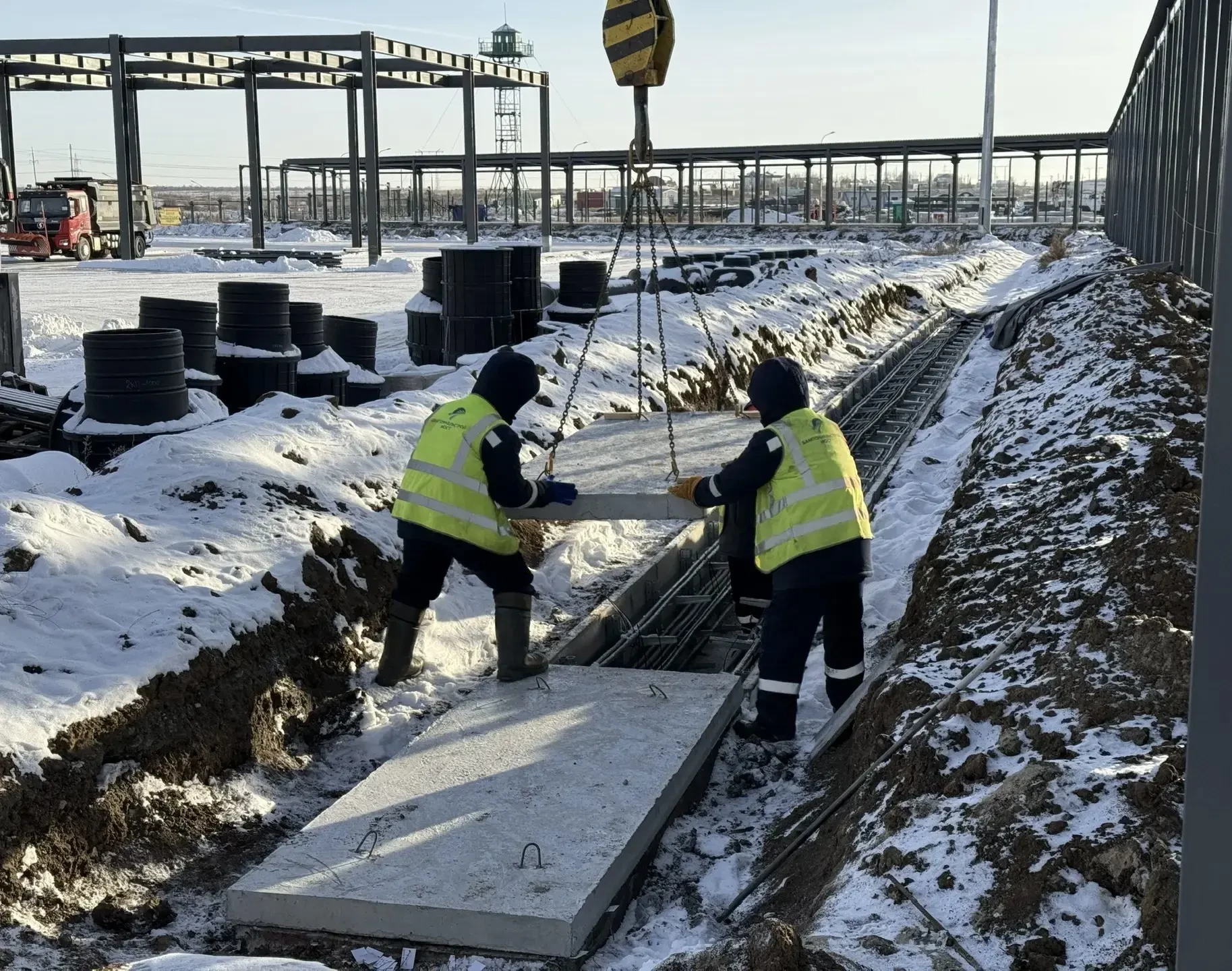 В Челябинской области продолжается строительство автомобильного пункта пропуска Бугристое