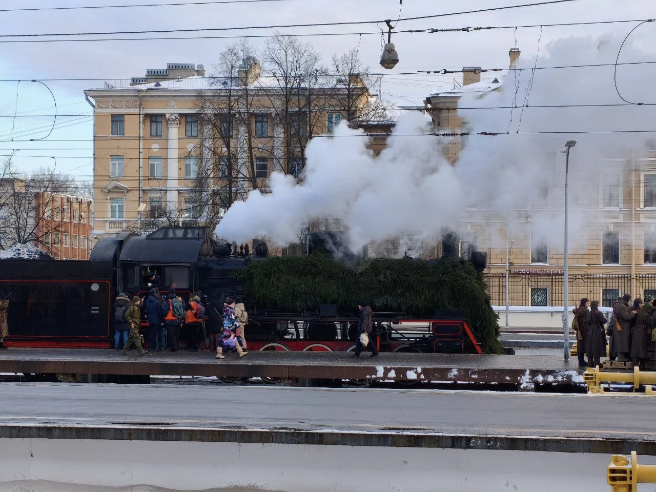 Сотрудники Росгранстроя приняли участие в мероприятии, посвященном прибытию в Ленинград первого поезда после прорыва блокады