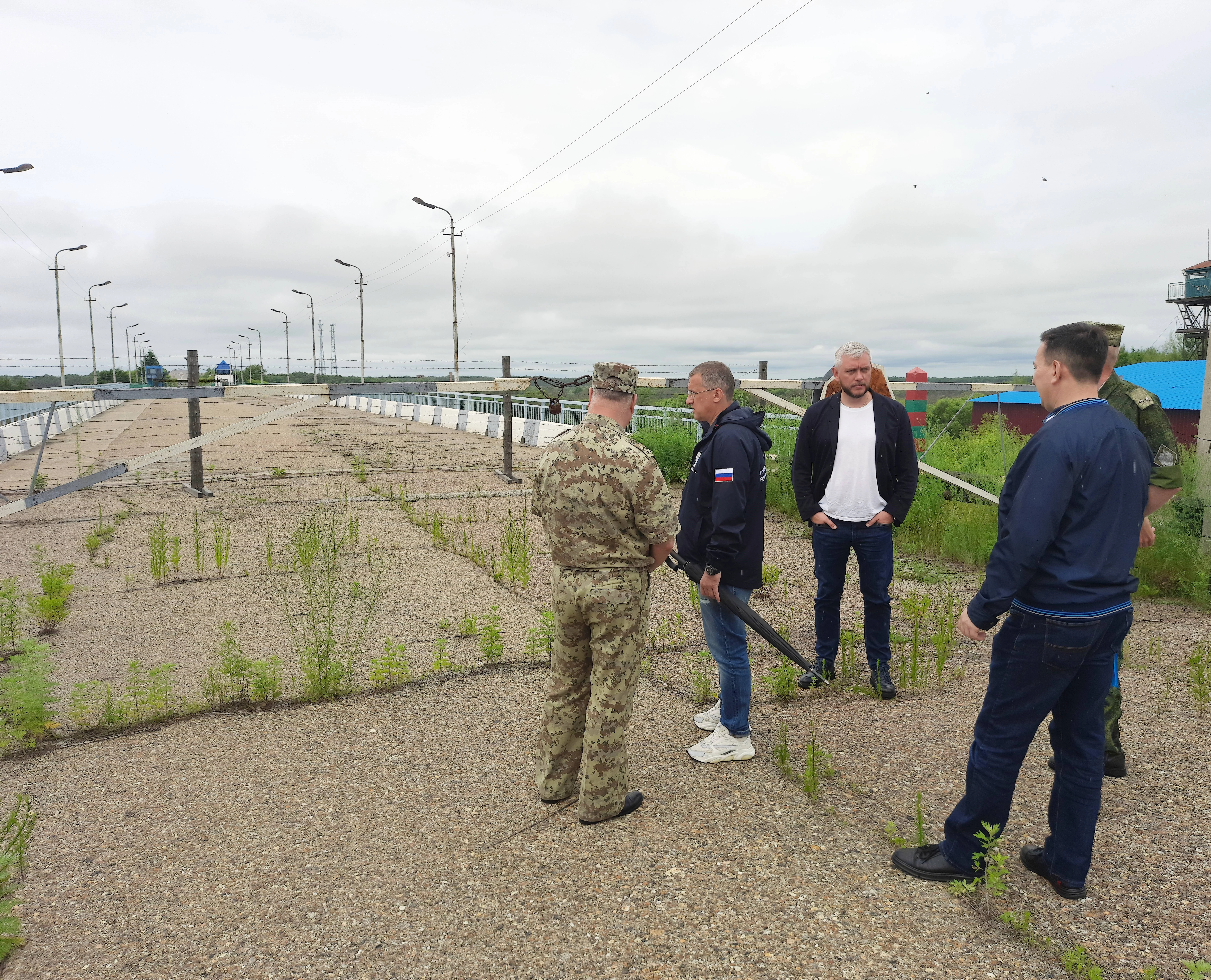 Руководитель ФГКУ Росгранстрой Геннадий Безлобенко оценил ход работ по реконструкции автомобильного пункта пропуска Марково на границе с КНР 