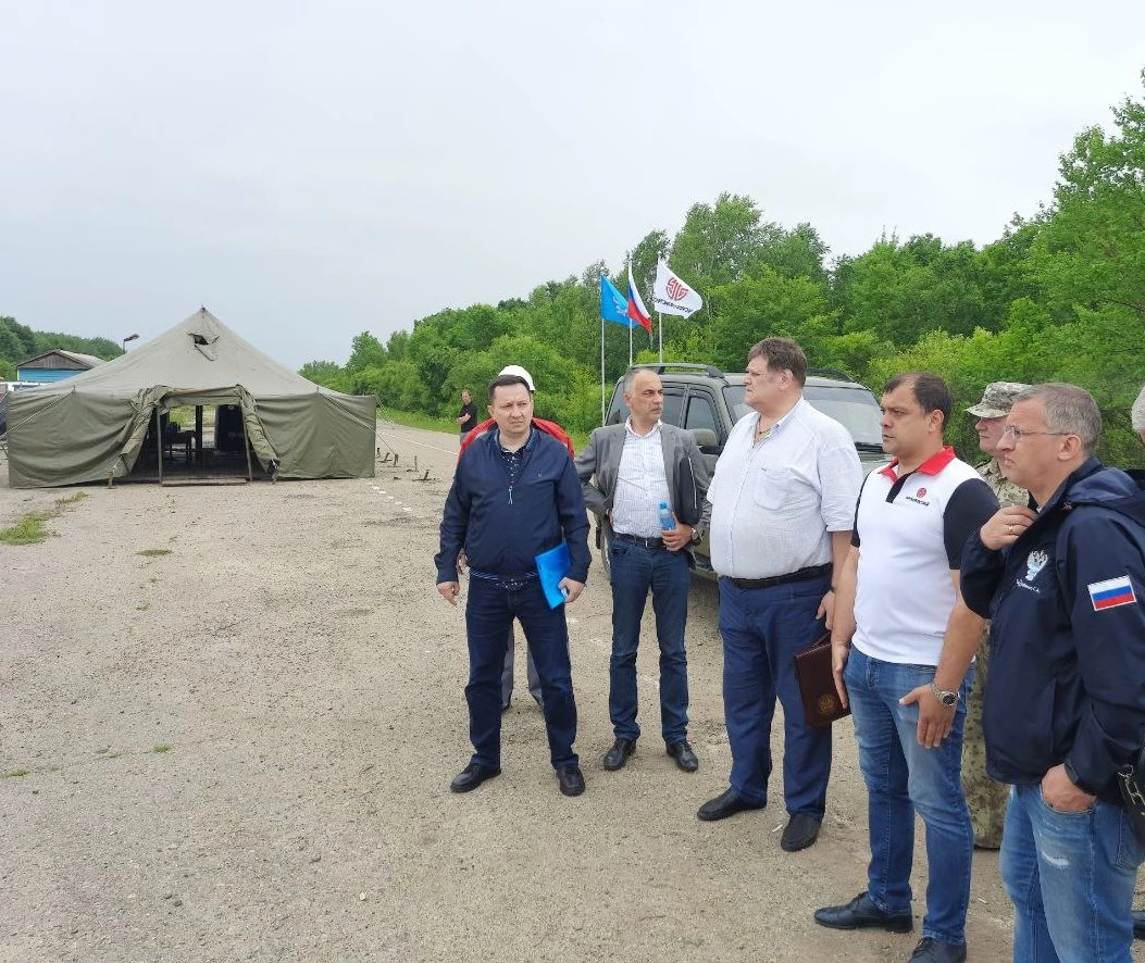 Руководитель ФГКУ Росгранстрой Геннадий Безлобенко оценил ход работ по реконструкции автомобильного пункта пропуска Марково на границе с КНР 