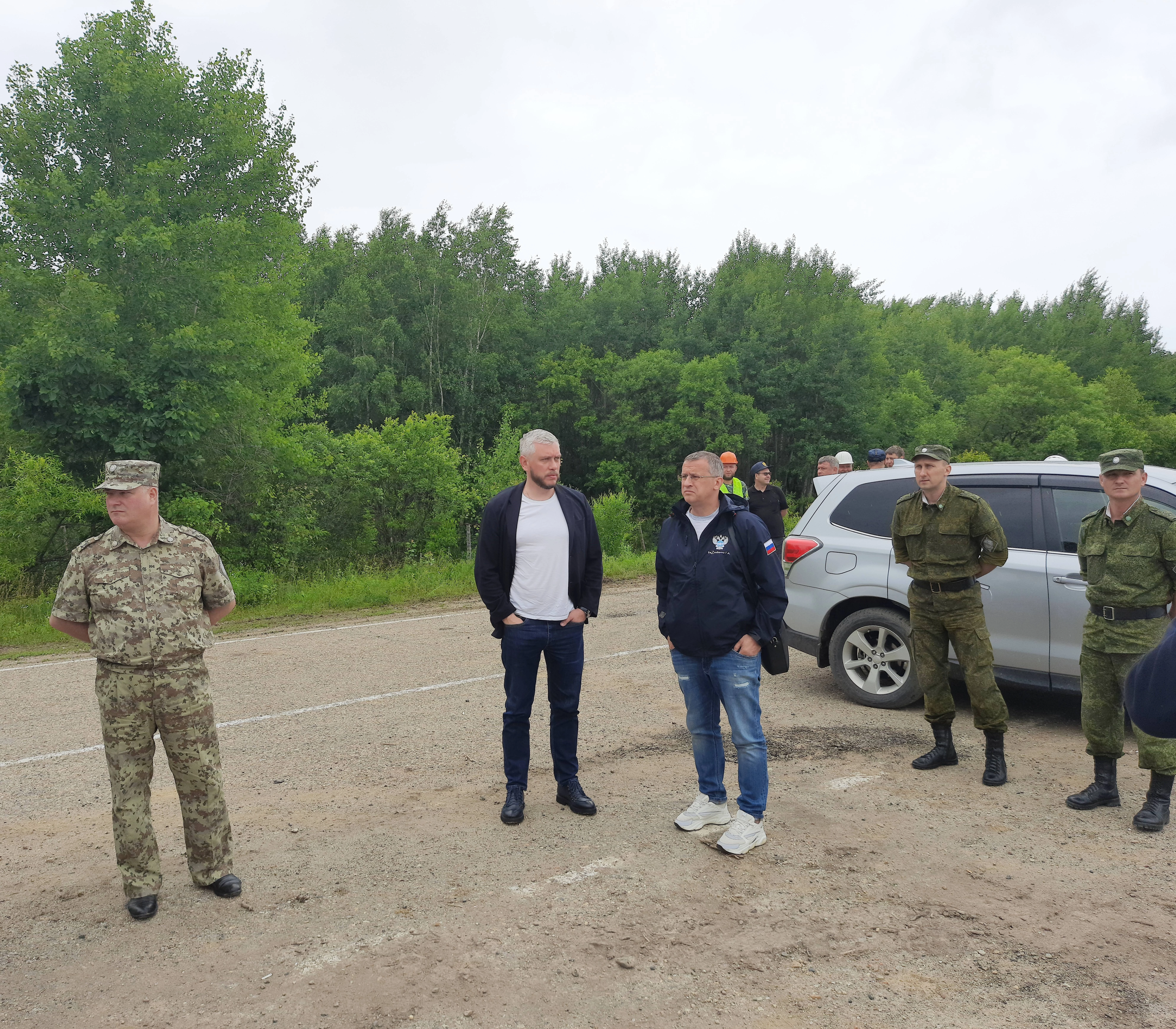 Руководитель ФГКУ Росгранстрой Геннадий Безлобенко оценил ход работ по реконструкции автомобильного пункта пропуска Марково на границе с КНР 