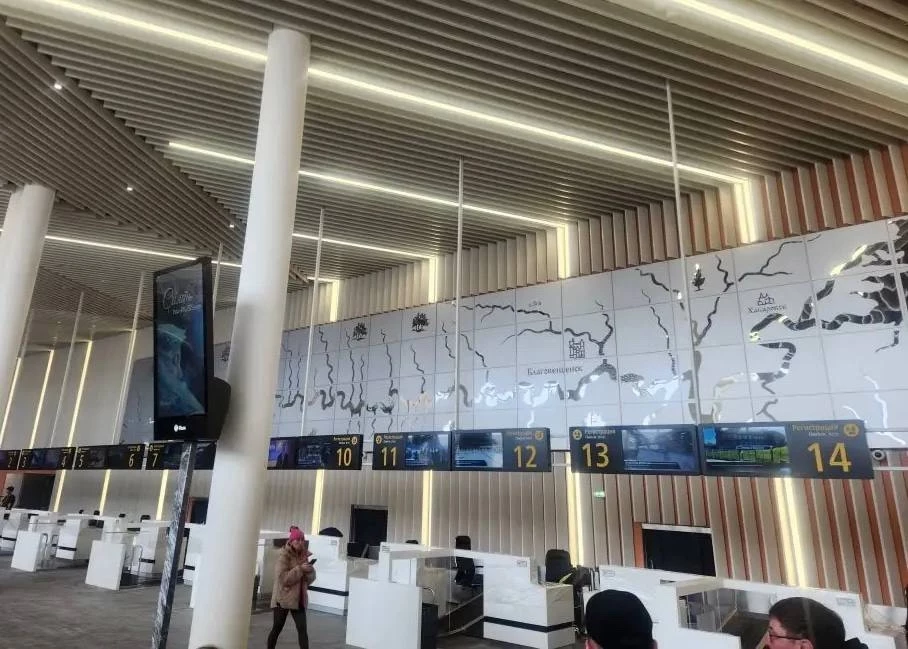 Росгранстрой продолжает работы по техническому оснащению пешеходного пункта пропуска Благовещенск-1 и воздушного Благовещенск