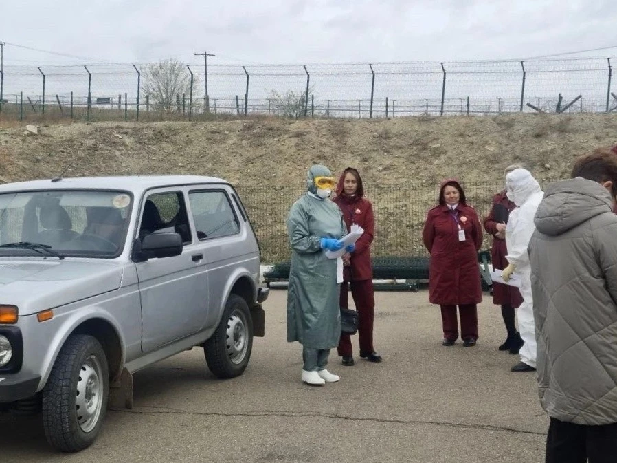 Продолжаем принимать участие в межведомственных учениях по предотвращению распространения опасных инфекций