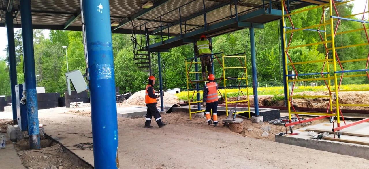 Работы по реконструкции автомобильного пункта пропуска на российско-латвийской границе Бурачки ведутся без выходных 