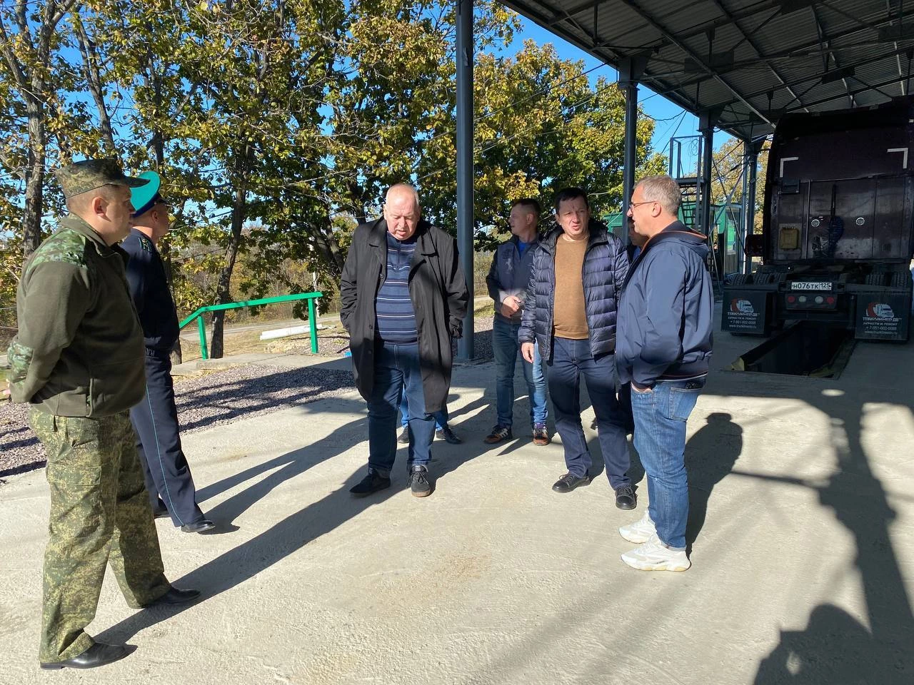 Руководитель ФГКУ Росгранcтрой Геннадий Безлобенко проинспектировал ход работ по реконструкции автомобильных пунктов пропуска Краскино и Марково в Приморском крае 