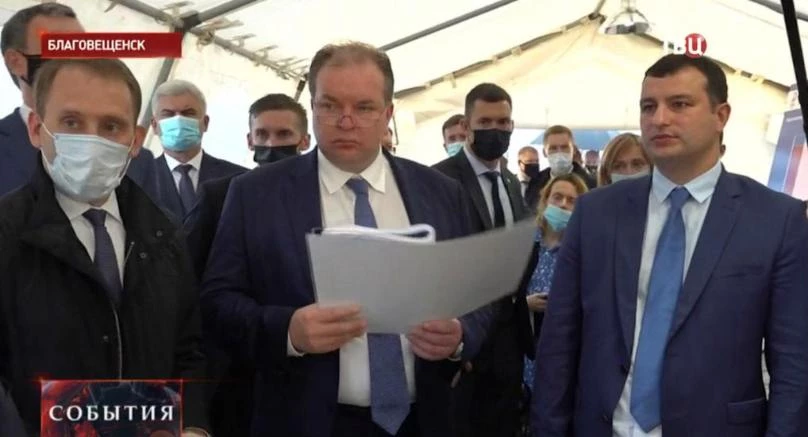 В рамках рабочего визита в ДФО председатель Правительства РФ Михаил Мишустин ознакомился с проектом строительства автомобильного пункта пропуска Кани-Курган на границе с КНР 