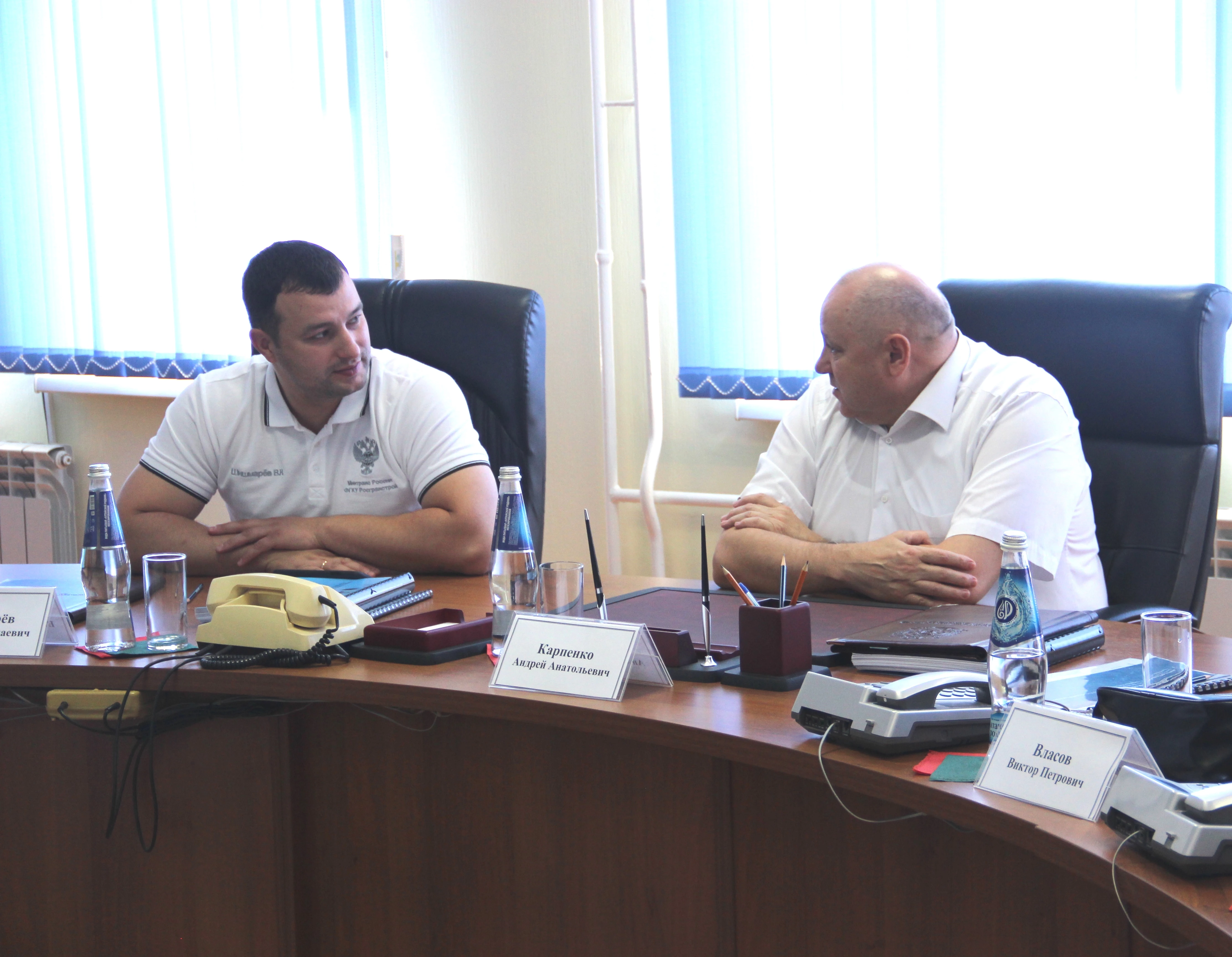 Руководитель ФГКУ Росгранстрой Виталий Шишмарёв и губернатор Алтайского края Виктор Томенко обсудили перспективы строительства и реконструкции пунктов пропуска на границе с Казахстаном 