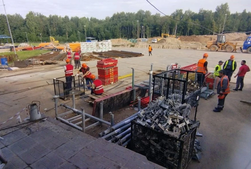 Продолжаются работы по реконструкции автомобильного пункта пропуска на российско-латвийской границе Бурачки 