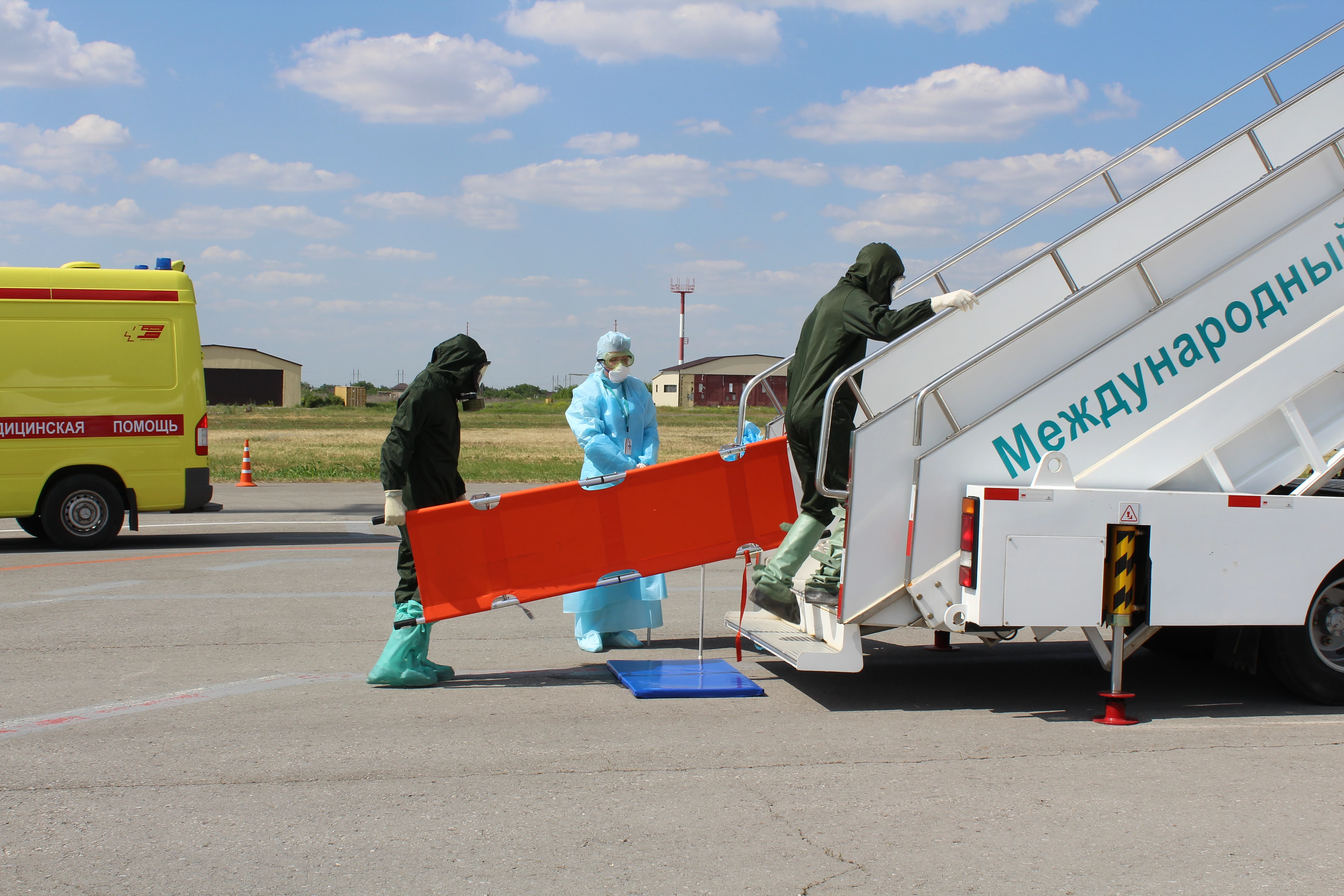 В воздушном пункте пропуска Волгоград (Гумрак) прошли межведомственные тренировочные учения 